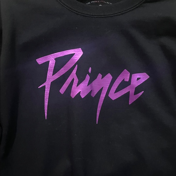 Prince Purple Rain Hologram Paisley Party Symbol crewneck Sweatshirt Sz Small - Picture 4 of 7